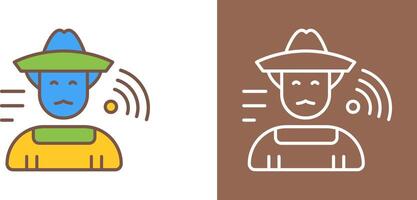 Farmer Icon Design vector