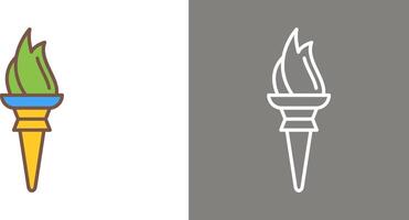 Torch Icon Design vector