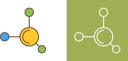 Molecule Icon Design vector