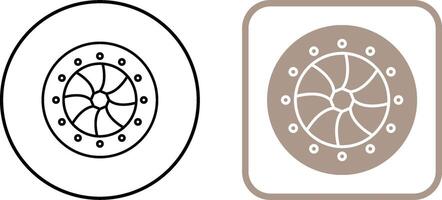 Unique Optical Diaphram Icon Design vector