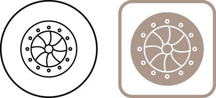 Unique Optical Diaphram Icon Design vector