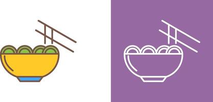 chino comida icono diseño vector