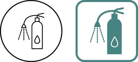 Unique Using Extinguisher Icon Design vector