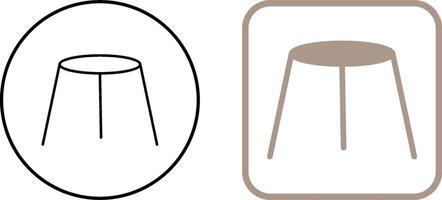 Unique Stool Icon Design vector