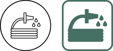 Unique Water Hose Icon Design vector