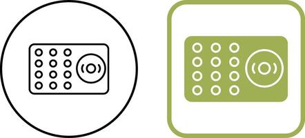 Unique Ring Alarm Icon Design vector