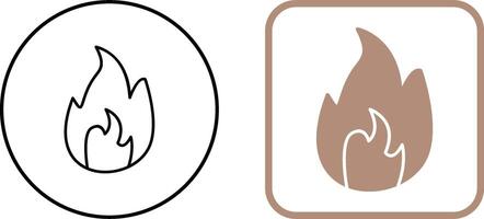 Unique Flame Icon Design vector