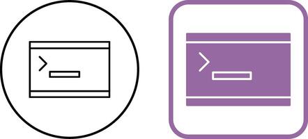 Unique Console Icon Design vector