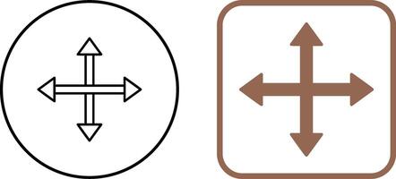 Unique Move Icon Design vector