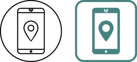 Unique GPS Service Icon Design vector