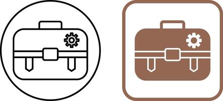Unique Portfolio Management Icon Design vector