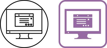 Unique Internet Ads Icon Design vector