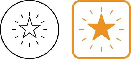 Unique Star Icon Design vector