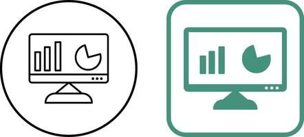 Unique Analytics Icon Design vector