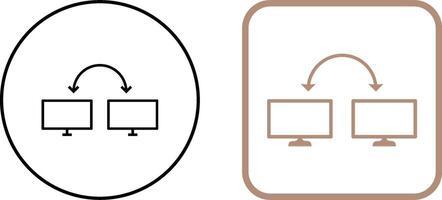 Unique Connected Systems Icon Design vector