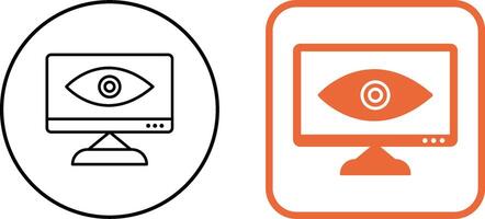 Unique Web Visibility Icon Design vector