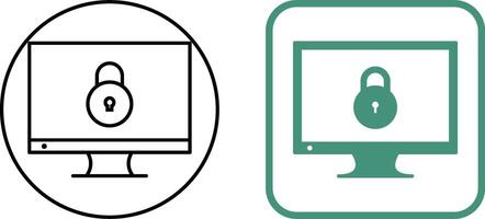 Unique Closed Access Icon Design vector