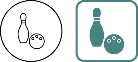 Unique Bowling Icon Design vector