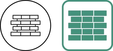 Unique Bricks Icon Design vector