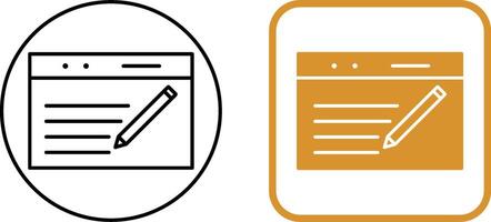 Unique Blogging Service Icon Design vector