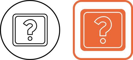 Unique Question Mark Icon Design vector