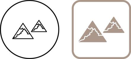 Unique Mountains Icon Design vector