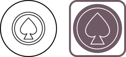 Unique Spade Icon Design vector