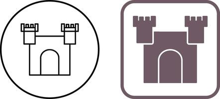 Unique Castle Icon Design vector