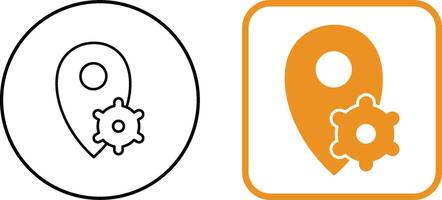 Location Settings Icon Design vector