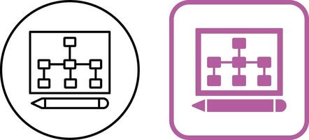 Draw Hierarchy Icon Design vector