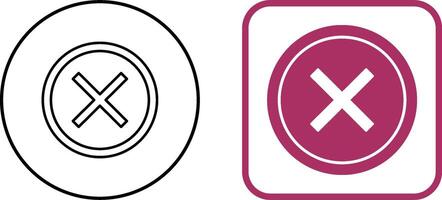 Do Not Cross Icon Design vector