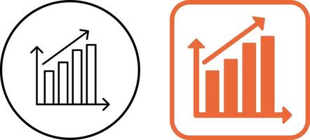 Rising Statistics Icon Design vector