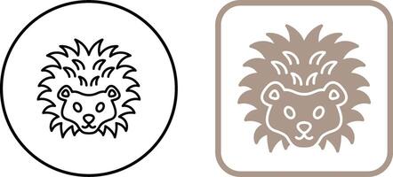 Hedgehog Icon Design vector