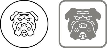 Bulldog Icon Design vector