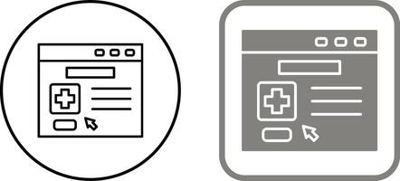 Browser Icon Design vector