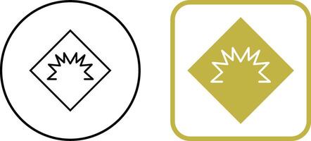 Danger of Welding Flash Icon Design vector