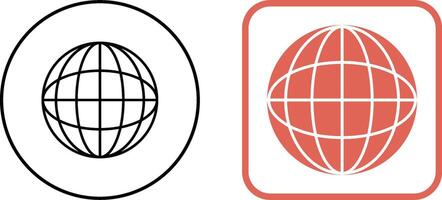 Globe Icon Design vector