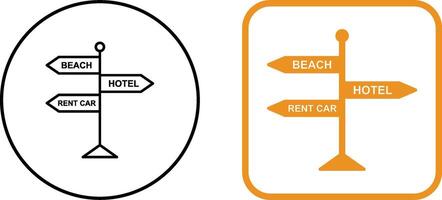 Signboard Icon Design vector