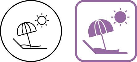Beach Icon Design vector