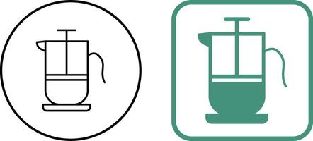 French Press Icon Design vector