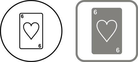Hearts Card Icon Design vector