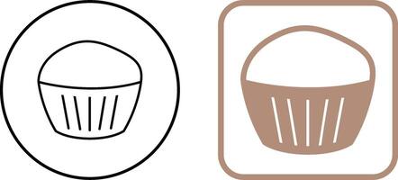 Chocolate Muffin Icon Design vector