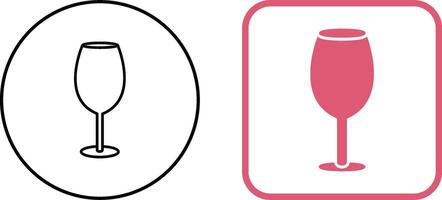 Wine Glass Icon Design vector