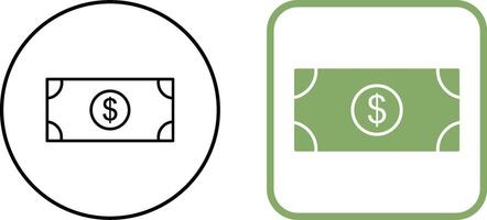 Dollar Bill Icon Design vector