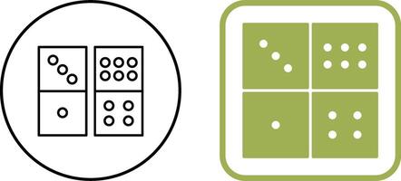 Domino Game Icon Design vector