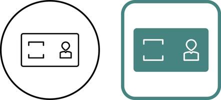 Unique Membership Card Icon Design vector