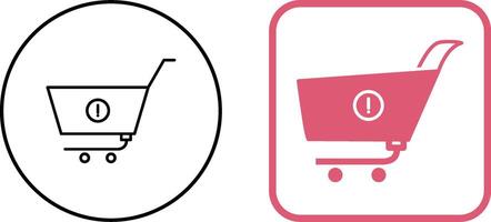 Unique Warning Icon Design vector
