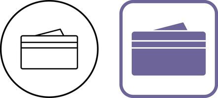 Unique Wallet Icon Design vector