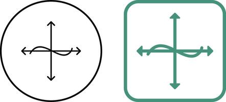 Unique Graph Icon Design vector