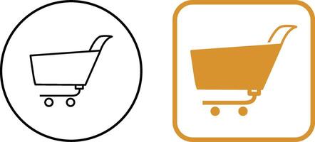 Unique Shopping Cart Icon Design vector